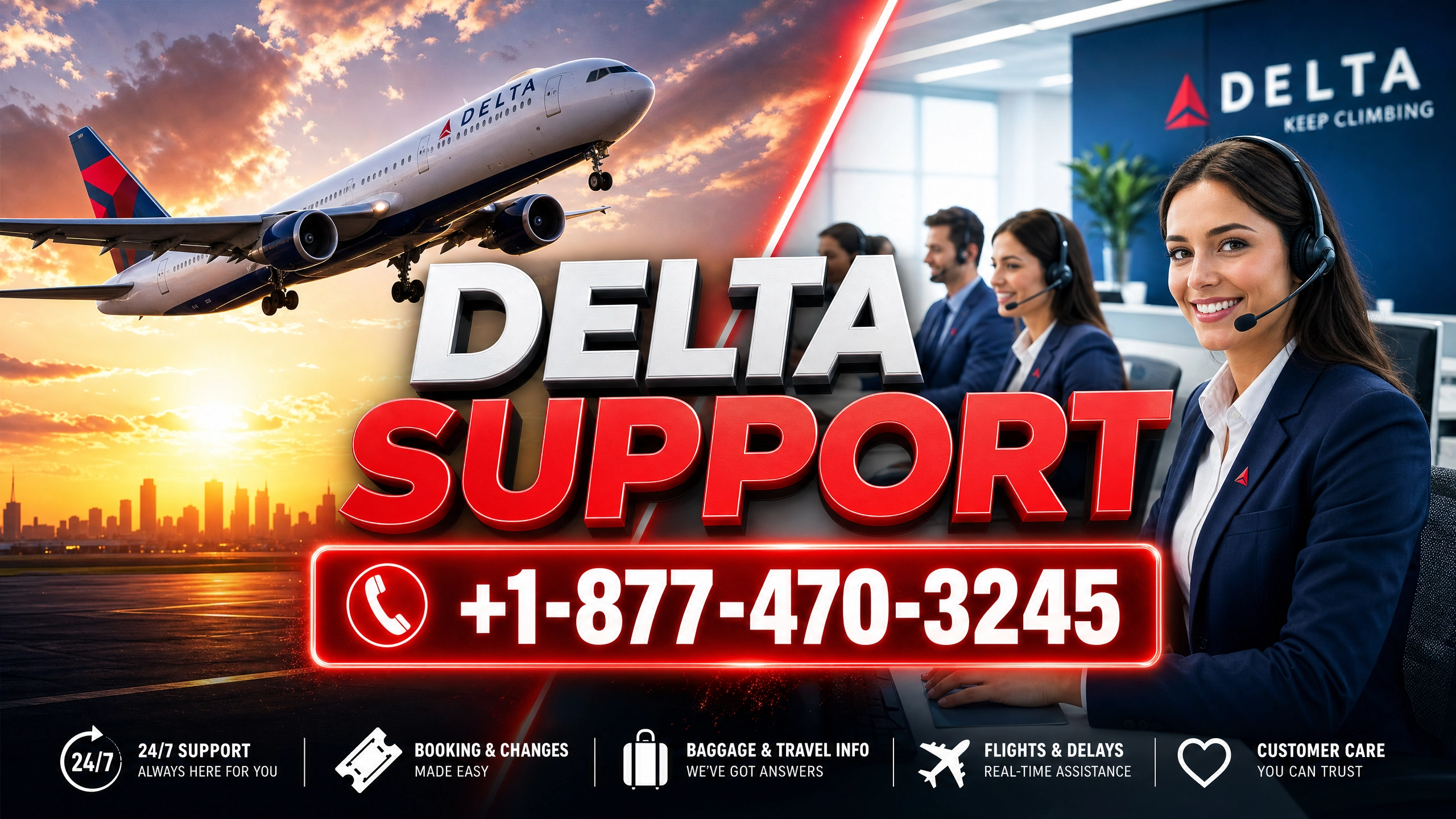 Need Help with Delta Airlines? âï¸ Call +1-877-470-3245 for Fast Travel Assistance